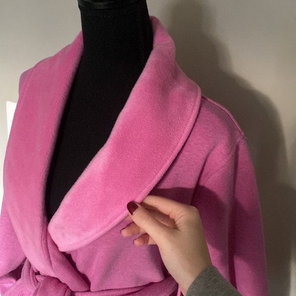 Beautiful Pink Small Ugg Super Soft Duffield Robe With Pockets - Picture 3 of 10